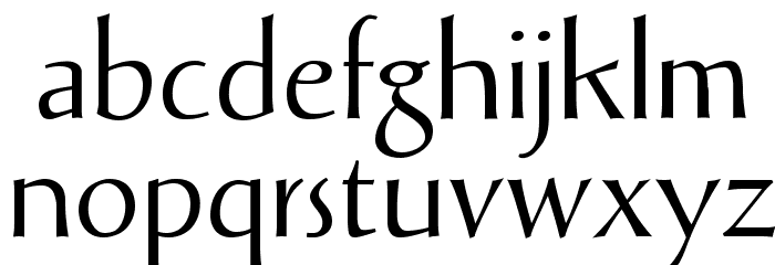 Solveig Display Font LOWERCASE