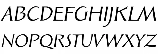 Solveig Text Italic Шрифта ВЕРХНИЙ