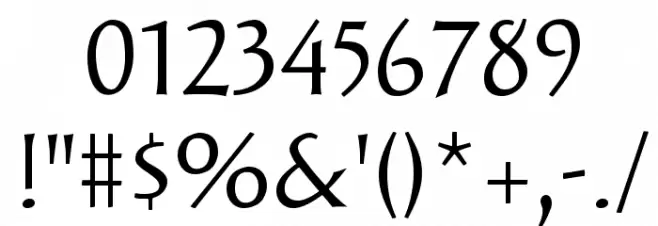 Solveig Text Font OTHER CHARS