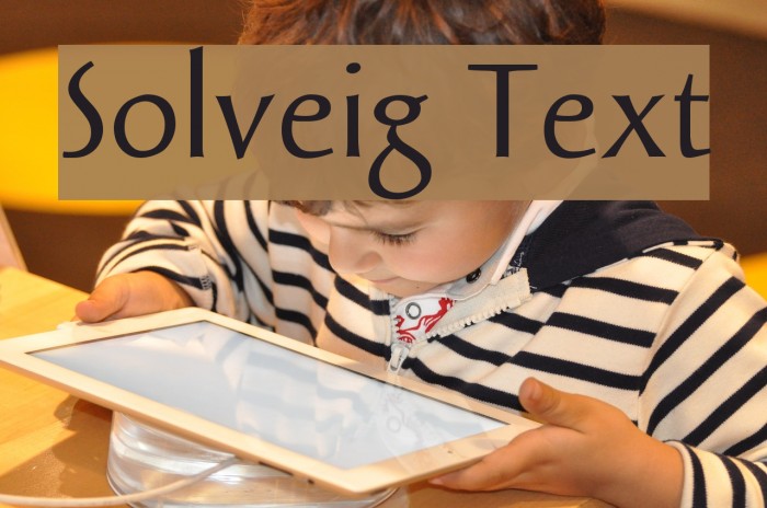 Solveig Text Fonte examples