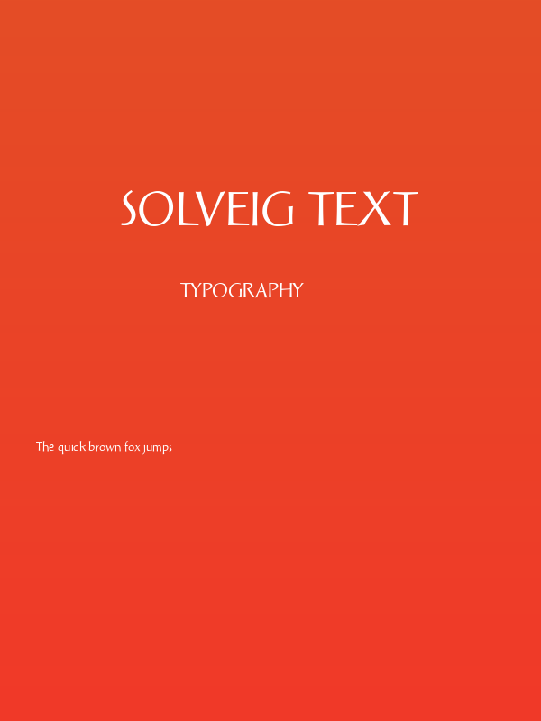 Solveig Text Poster