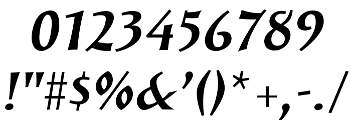 SolveigBold-Italic Font OTHER CHARS