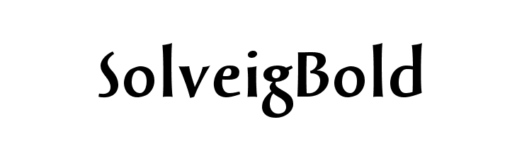 SolveigBold Fonte