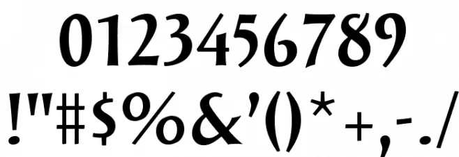 SolveigBold Font OTHER CHARS