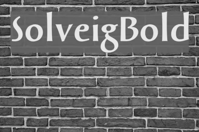 SolveigBold Font examples