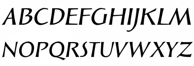 SolveigDemiBold-Italic Schriftart Groß