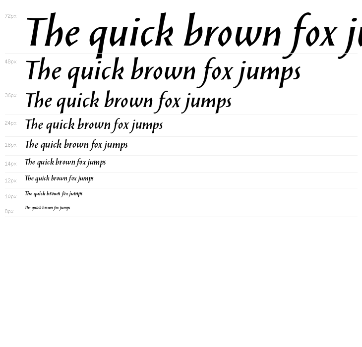 SolveigDemiBold-Italic Waterfall