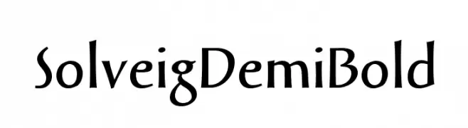 SolveigDemiBold  font caratteri gratis