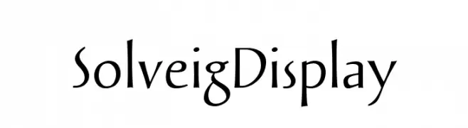 SolveigDisplay  font caratteri gratis