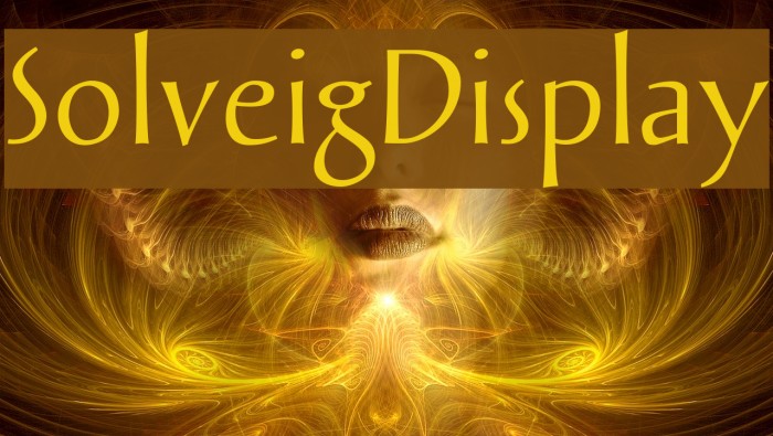 SolveigDisplay Font examples
