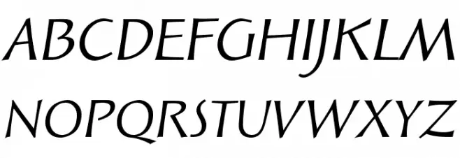SolveigText-Italic Fuentes MAYÚSCULAS
