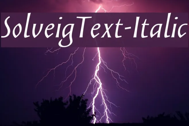 SolveigText-Italic Example 1