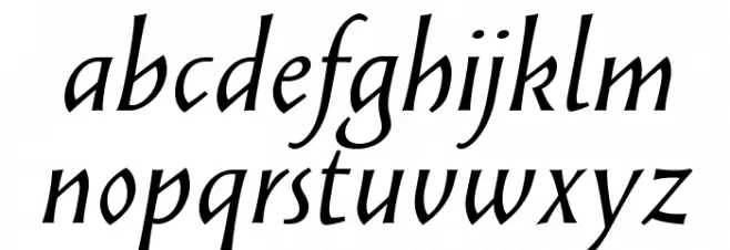 SolveigText-Italic Fonte MINÚSCULAS