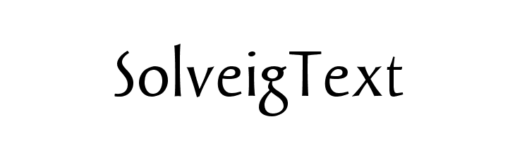 SolveigText Fonte