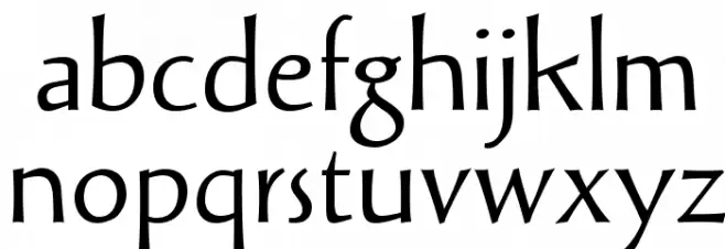 SolveigText Шрифта строчной