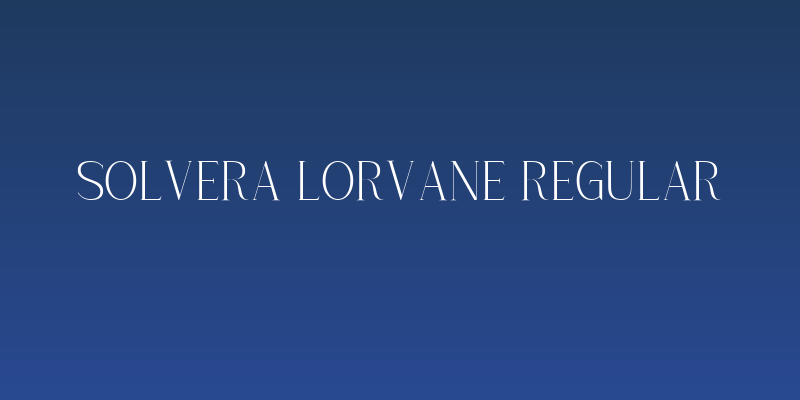 Solvera Lorvane Regular Social Header