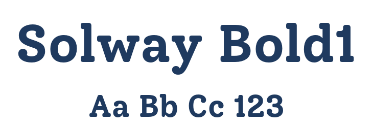 Solway Bold1 Font Preview