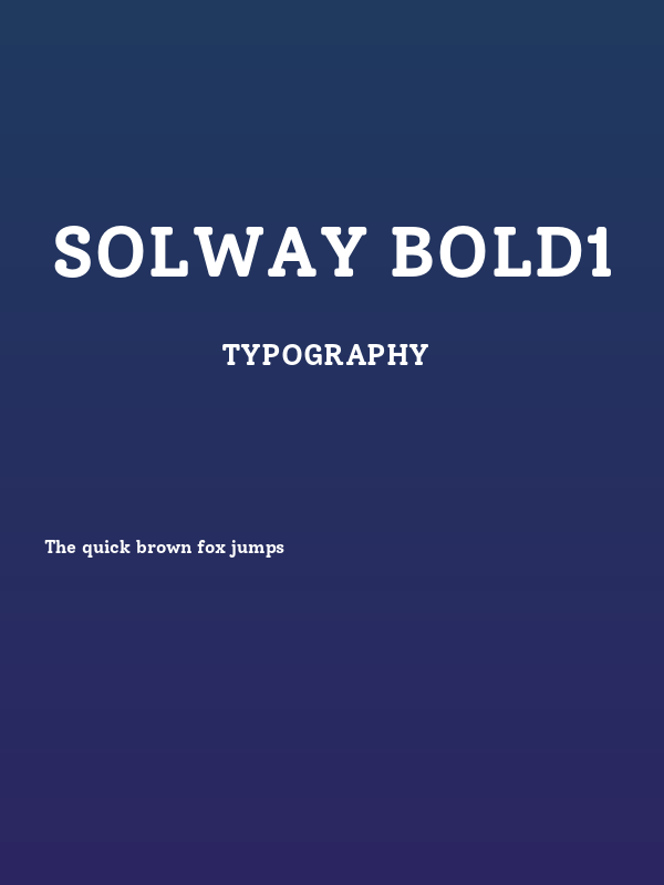 Solway Bold1 Poster