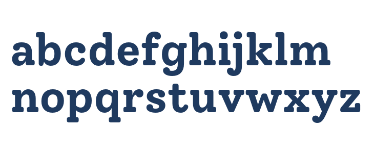 Solway Bold1 Lowercase