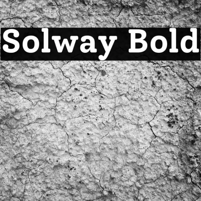 Solway Bold Font examples