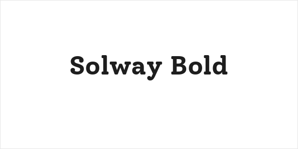 Solway Bold Logo