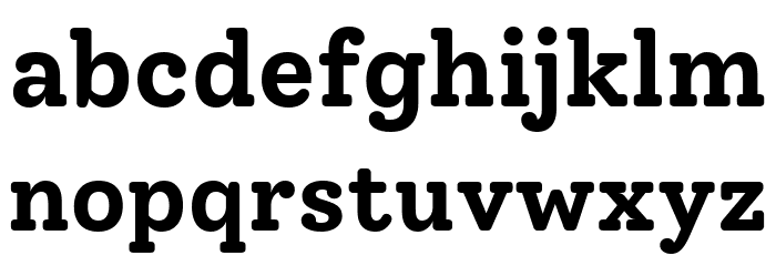 Solway Bold Font LOWERCASE