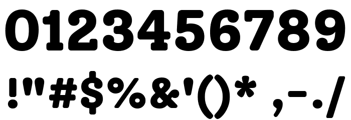 Solway ExtraBold Font OTHER CHARS