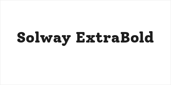 Solway ExtraBold Logo