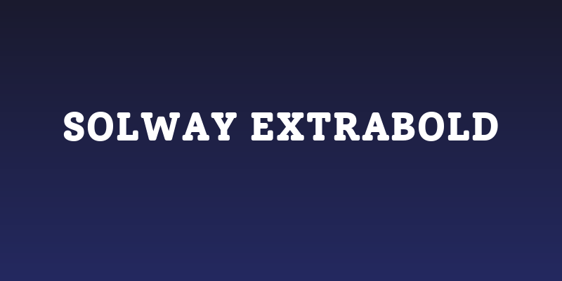 Solway ExtraBold Social Header