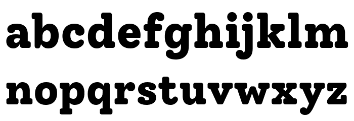 Solway ExtraBold Font LOWERCASE