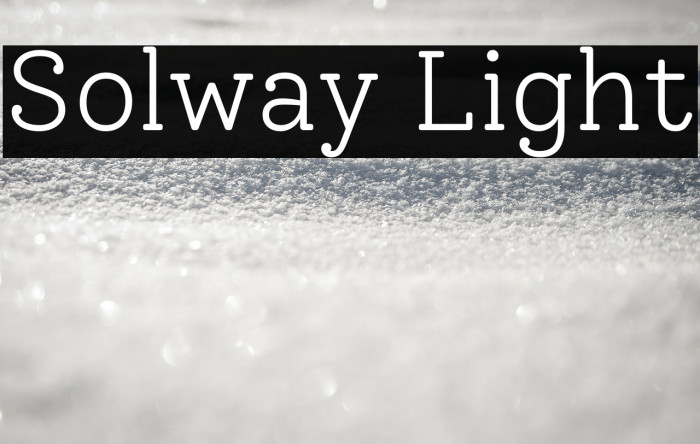 Solway Light Font examples