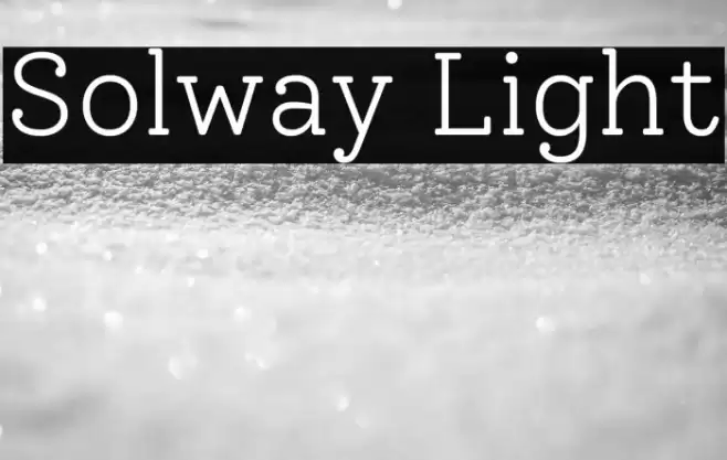 Solway Light Font examples