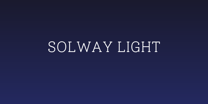Solway Light Social Header