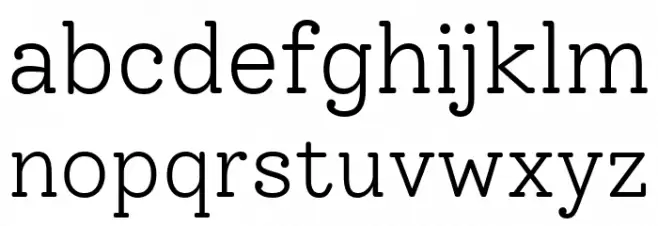 Solway Light Font LOWERCASE