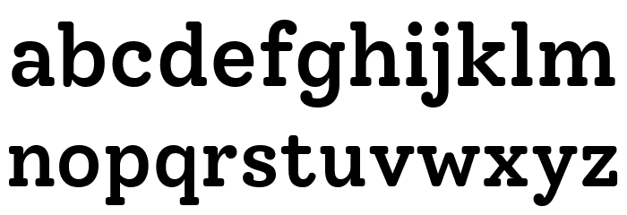 Solway Medium Font LOWERCASE