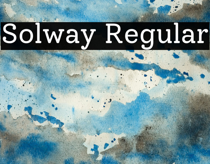 Solway Regular Font examples