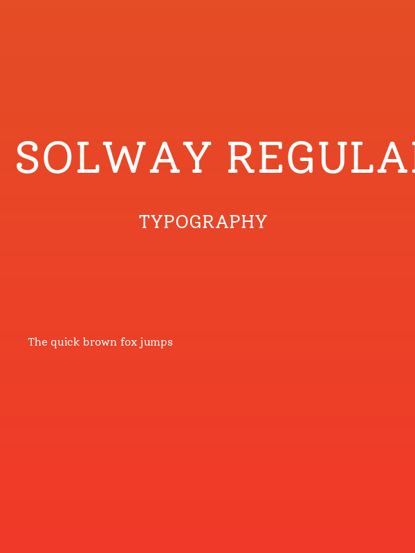 Solway Regular Poster