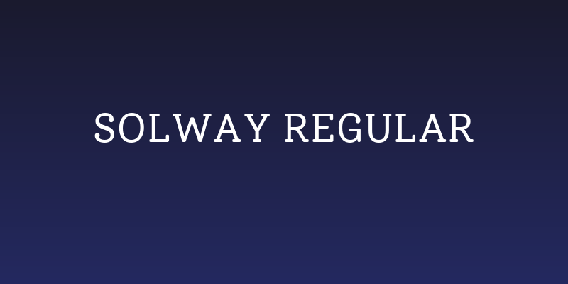 Solway Regular Social Header