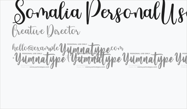 Somalia Personal Use Business Card