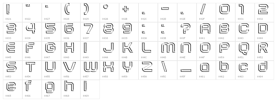 Sombras-Jed- Character Map