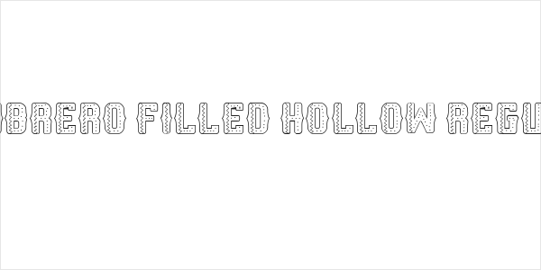 Sombrero Filled Hollow Regular Logo