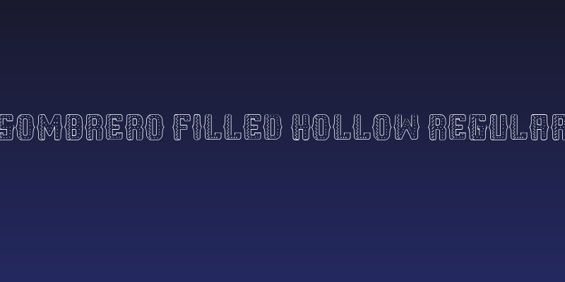 Sombrero Filled Hollow Regular Social Header