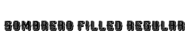 Sombrero Filled Regular  Free Fonts Download