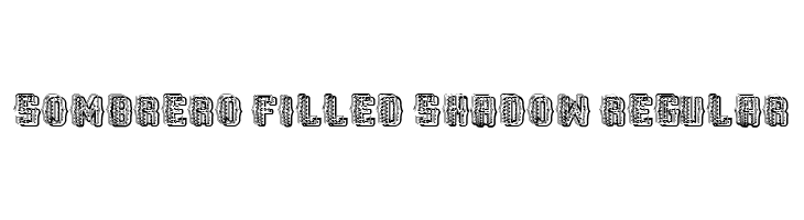 Sombrero Filled Shadow Regular  Free Fonts Download