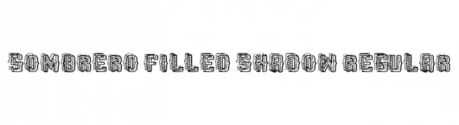 Sombrero Filled Shadow Regular  免费字体下载