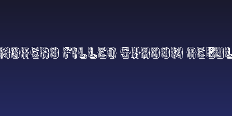 Sombrero Filled Shadow Regular Social Header