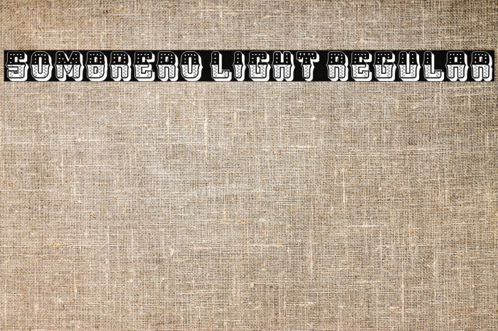 Sombrero Light Regular Example 2