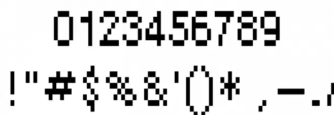 Some Acronym 2X3Y Font OTHER CHARS