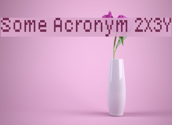 Some Acronym 2X3Y Example 2