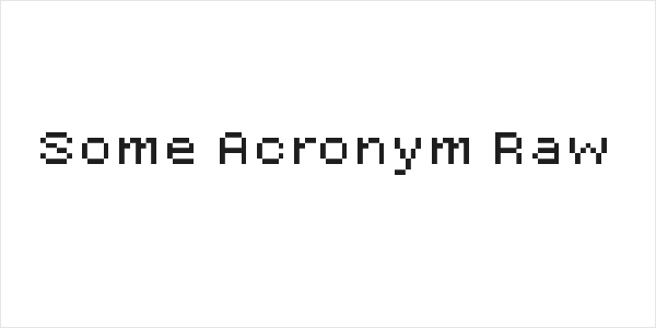 Some Acronym Raw Logo